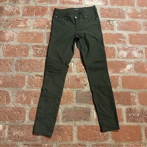 Prana Breanna Cargo Green stretchy moto style stiching multi functional pants 2